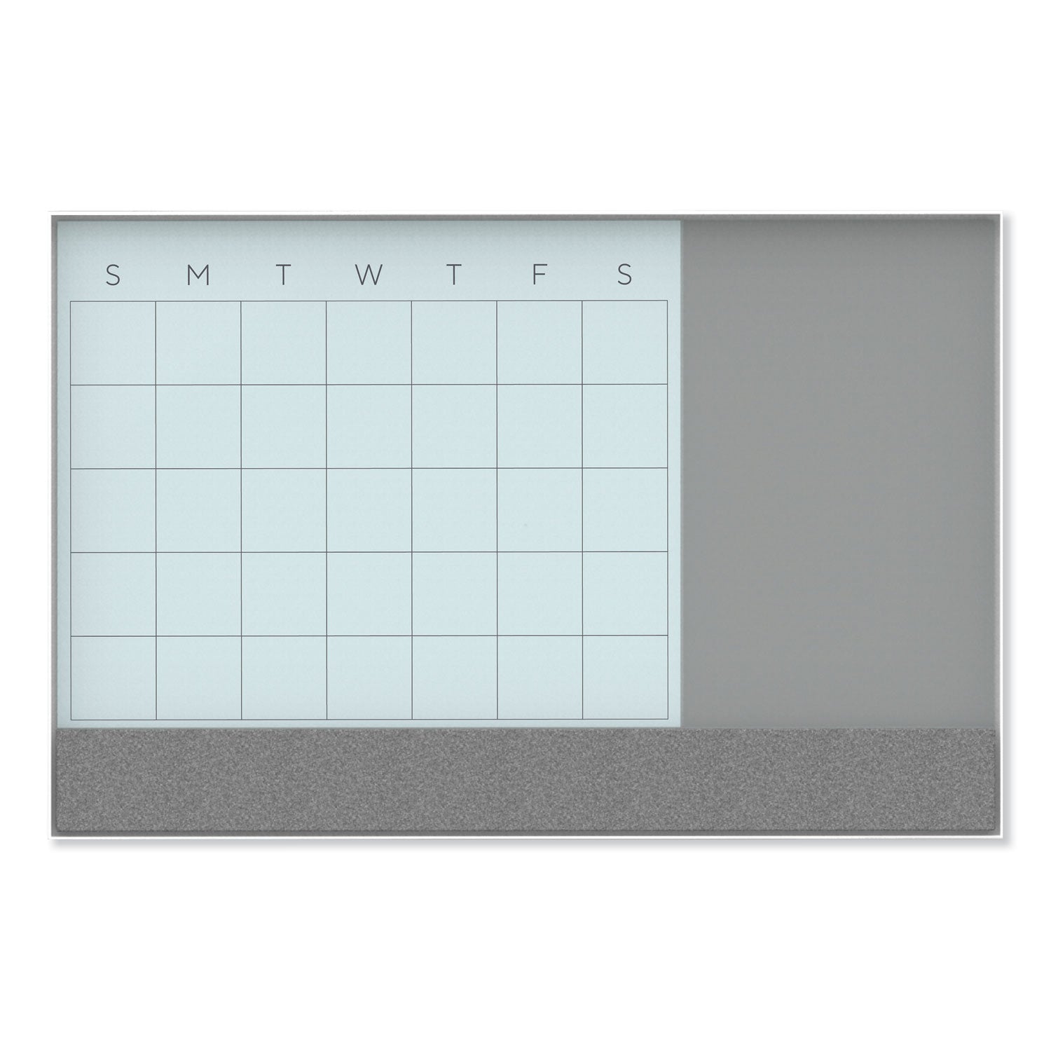 3n1-magnetic-glass-dry-erase-combo-board-23-x-17-month-view-gray-white-surface-white-aluminum-frame_ubr3196u0001 - 1