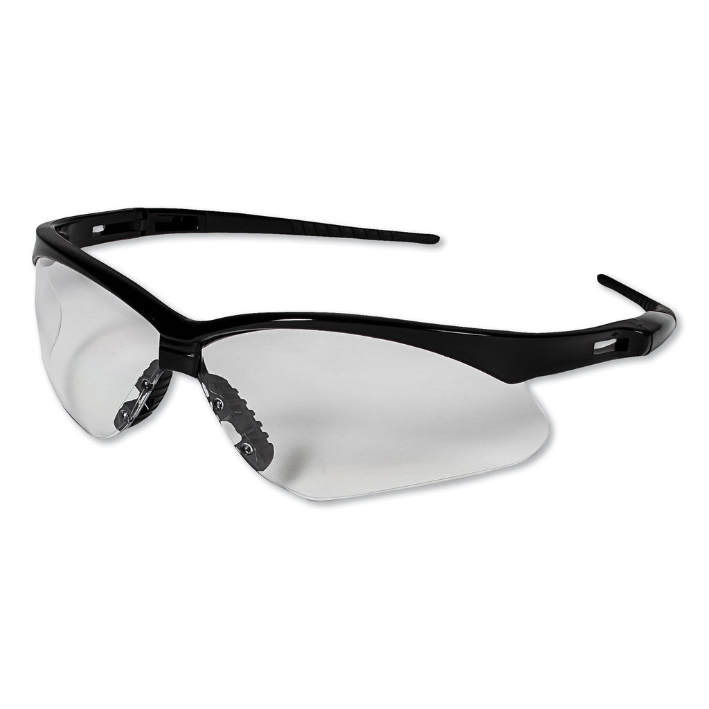 Nemesis Safety Glasses, Black Frame, Clear Lens - 