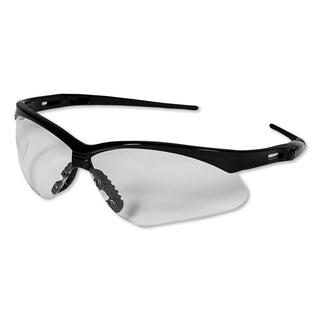 Nemesis Safety Glasses, Black Frame, Clear Lens - 