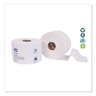 Universal Bath Tissue Roll with OptiCore, Septic Safe, 2-Ply, White, 865 Sheets/Roll, 36/Carton