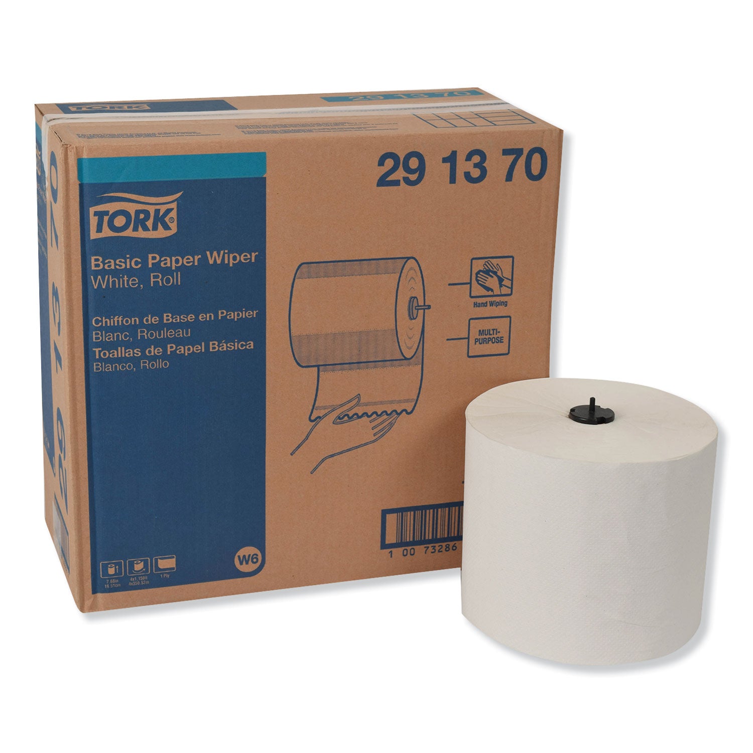 basic-paper-wiper-roll-towel-1-ply-768-x-1150-ft-white-4-rolls-carton_trk291370 - 1