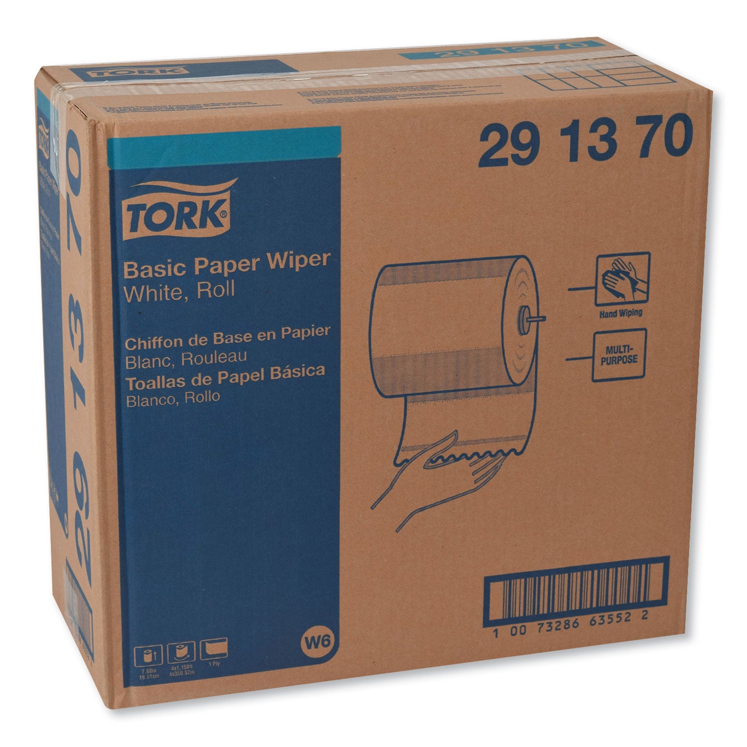 basic-paper-wiper-roll-towel-1-ply-768-x-1150-ft-white-4-rolls-carton_trk291370 - 2