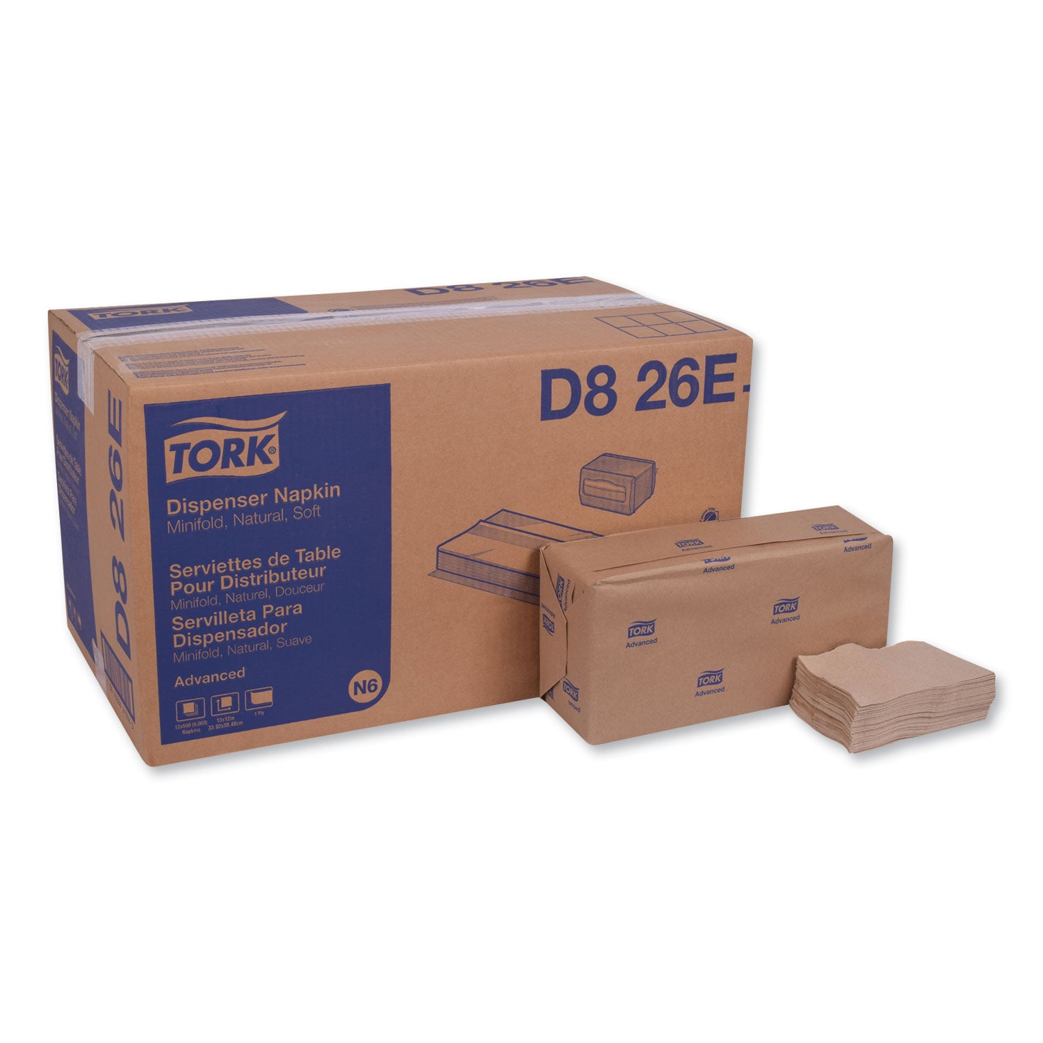 advanced-soft-minifold-dispenser-napkins-1-ply13-x-12-natural-6000-carton_trkd826e - 1