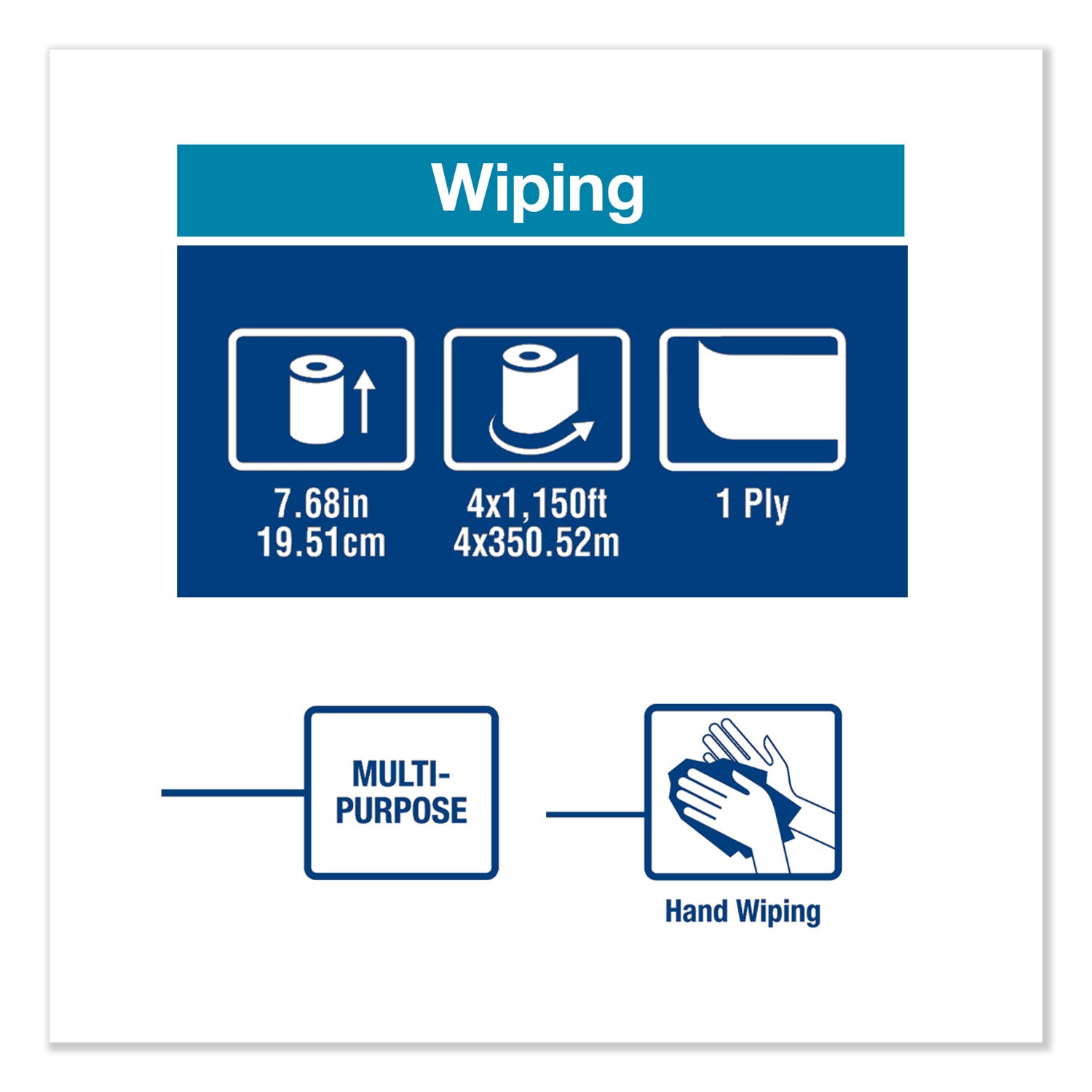 basic-paper-wiper-roll-towel-1-ply-768-x-1150-ft-white-4-rolls-carton_trk291370 - 4