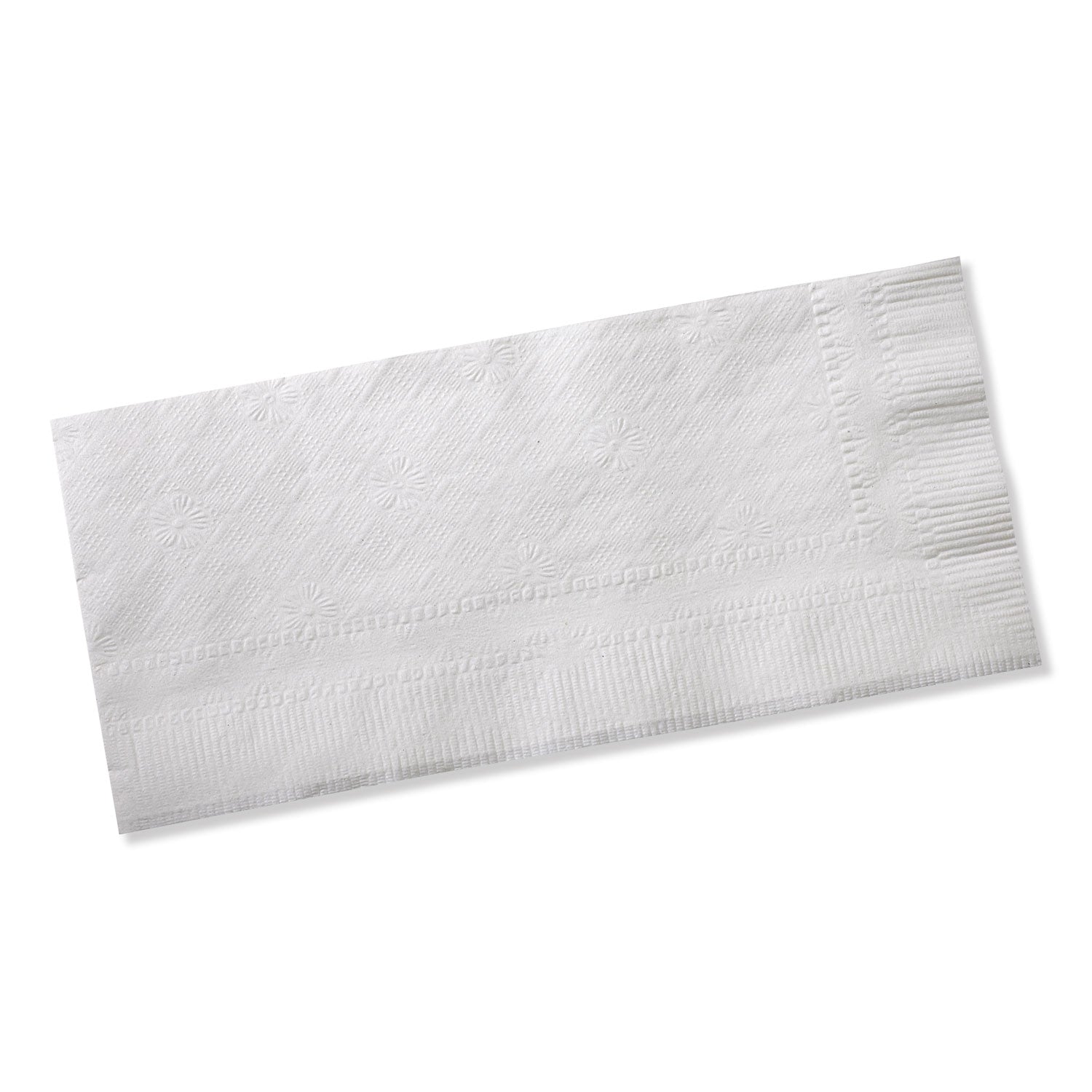 Universal Dinner Napkins, 1-Ply, 15" x 17", 1/8 Fold, White, 3000/Carton