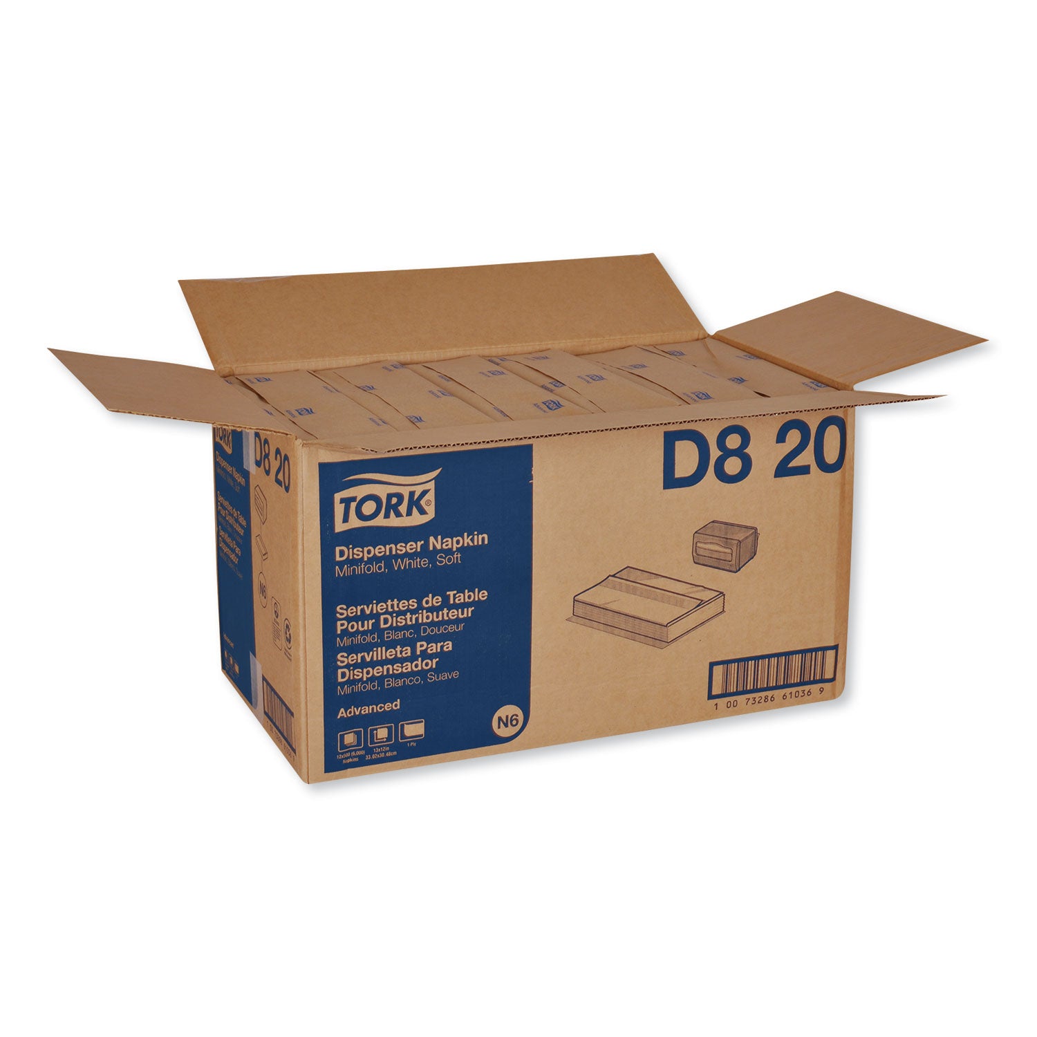 advanced-soft-minifold-dispenser-napkins-1-ply13-x-12-white-6000-ct_trkd820 - 3