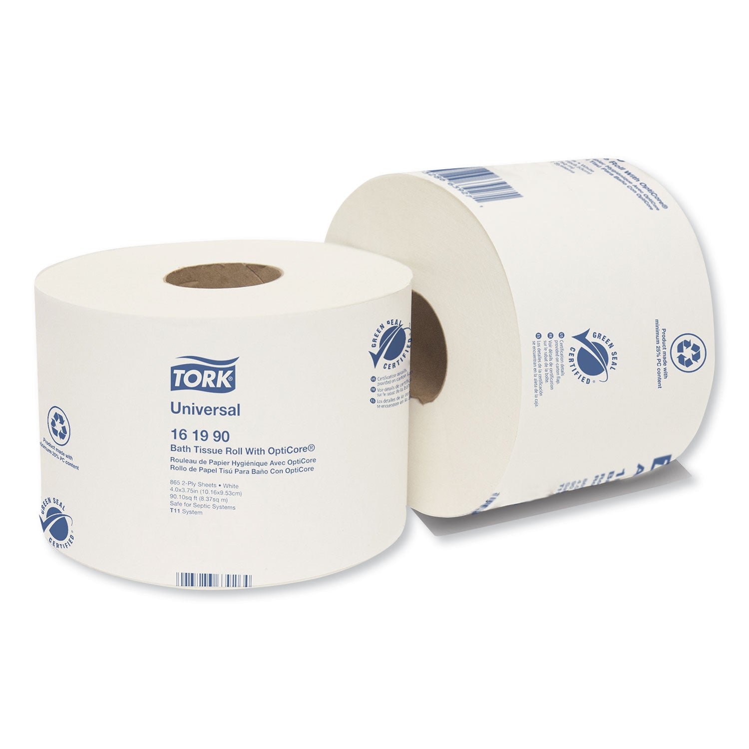 universal-bath-tissue-roll-with-opticore-septic-safe-2-ply-white-865-sheets-roll-36-carton_trk161990 - 1