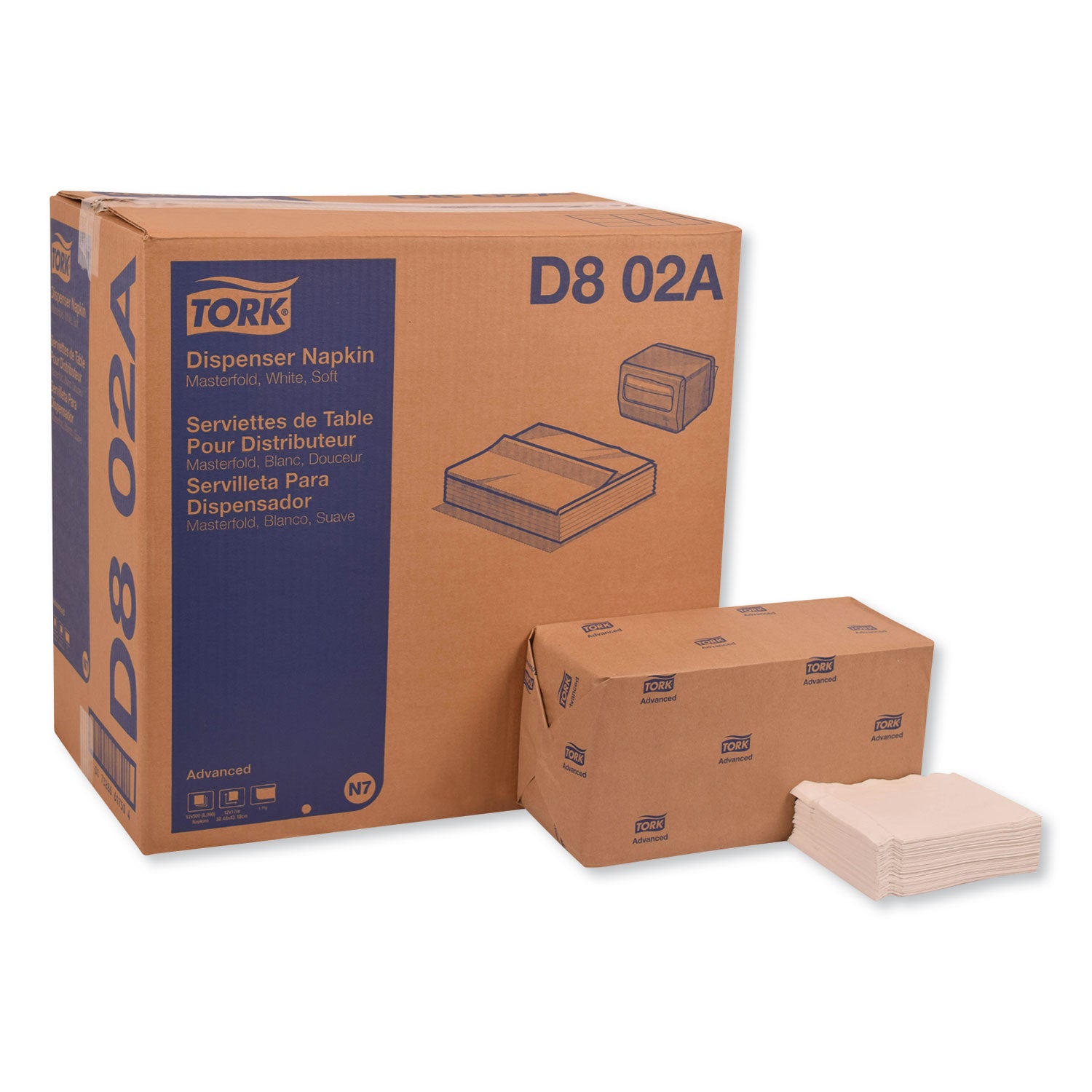 advanced-masterfold-dispenser-napkins-1-ply12-x-17-white-6000-carton_trkd802a - 1