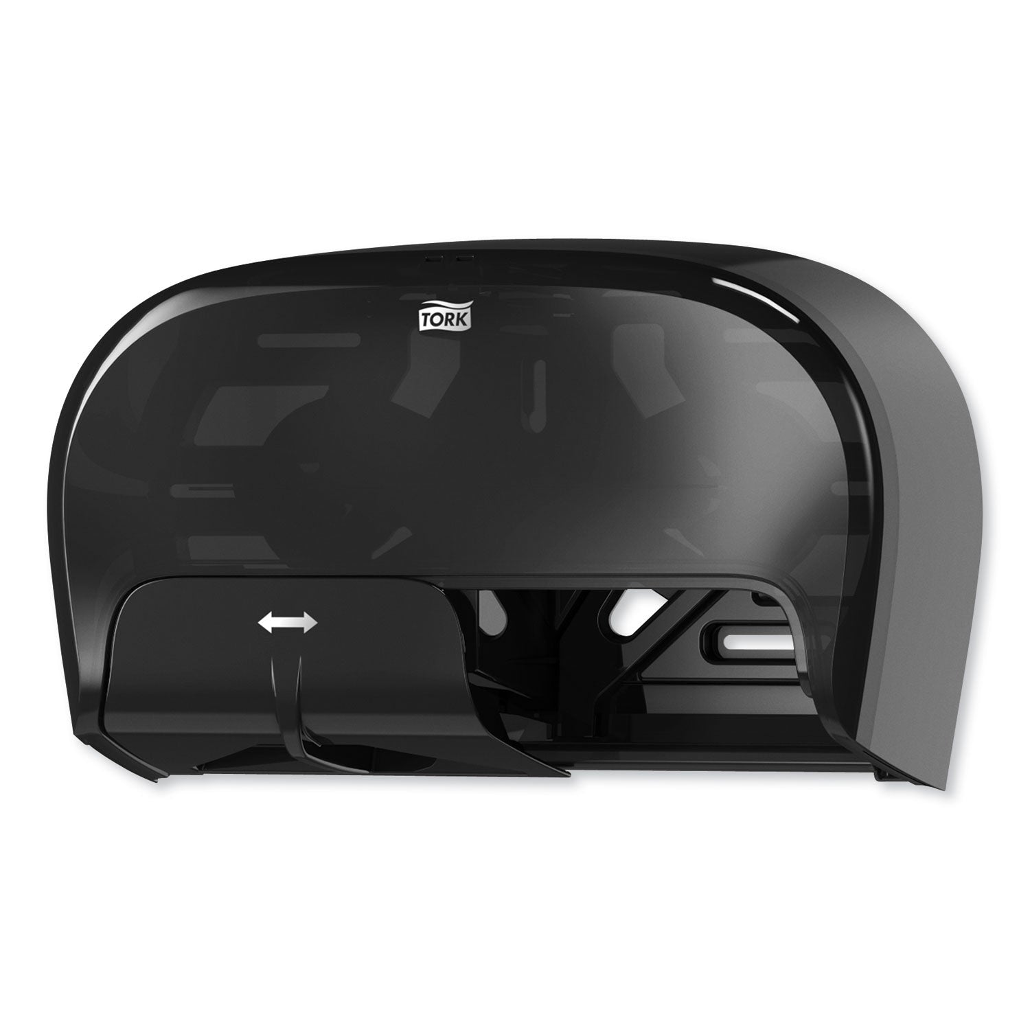 High Capacity Bath Tissue Roll Dispenser for OptiCore, 16.62 x 5.25 x 9.93, Black