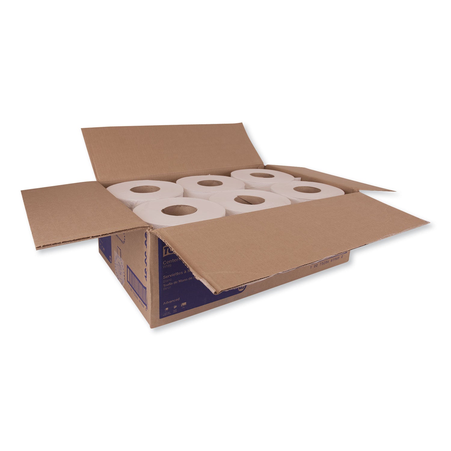 Centerfeed Hand Towel, 2-Ply, 7.6 x 11.8, White, 500/Roll, 6 Rolls/Carton