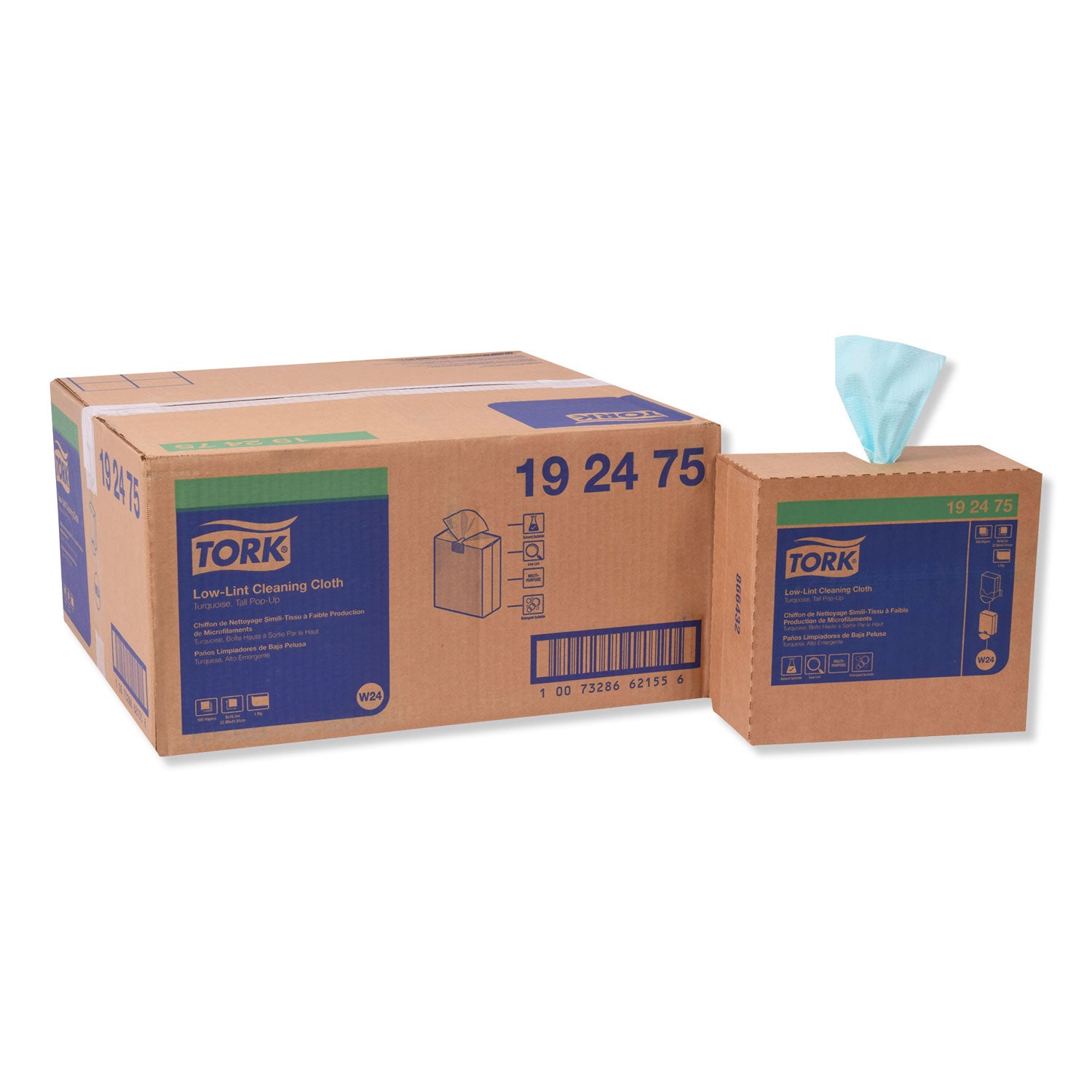 low-lint-cleaning-cloth-1-ply-9-x-165-unscented-turquoise-100-box-8-boxes-carton_trk192475 - 1