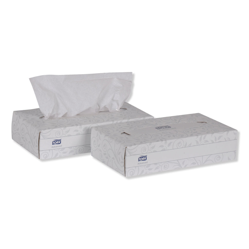Advanced Facial Tissue, 2-Ply, White, Flat Box, 100 Sheets/Box, 30 Boxes/Carton