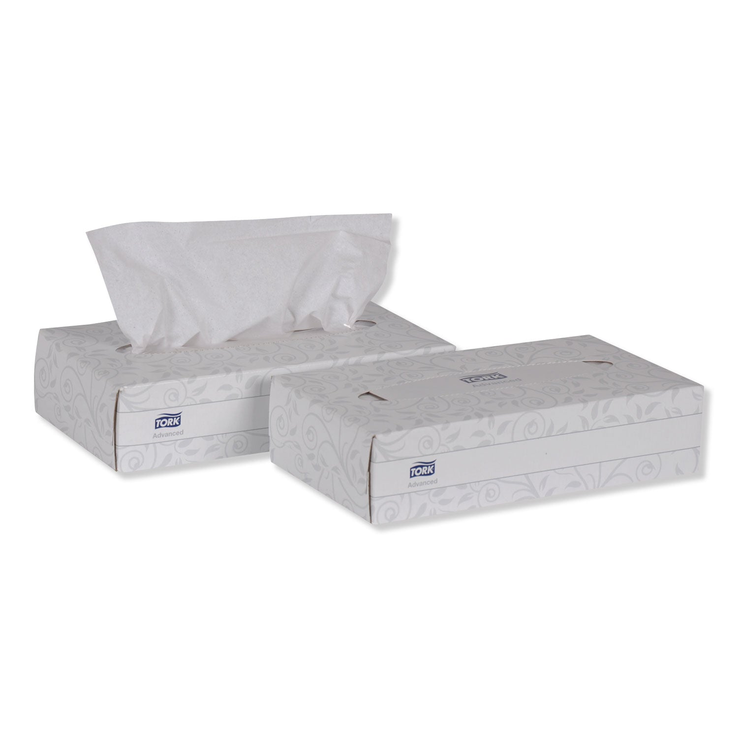 Advanced Facial Tissue, 2-Ply, White, Flat Box, 100 Sheets/Box, 30 Boxes/Carton