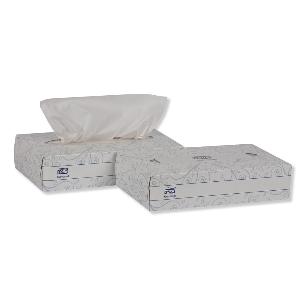 Universal Facial Tissue, 2-Ply, White, 100 Sheets/Box, 30 Boxes/Carton