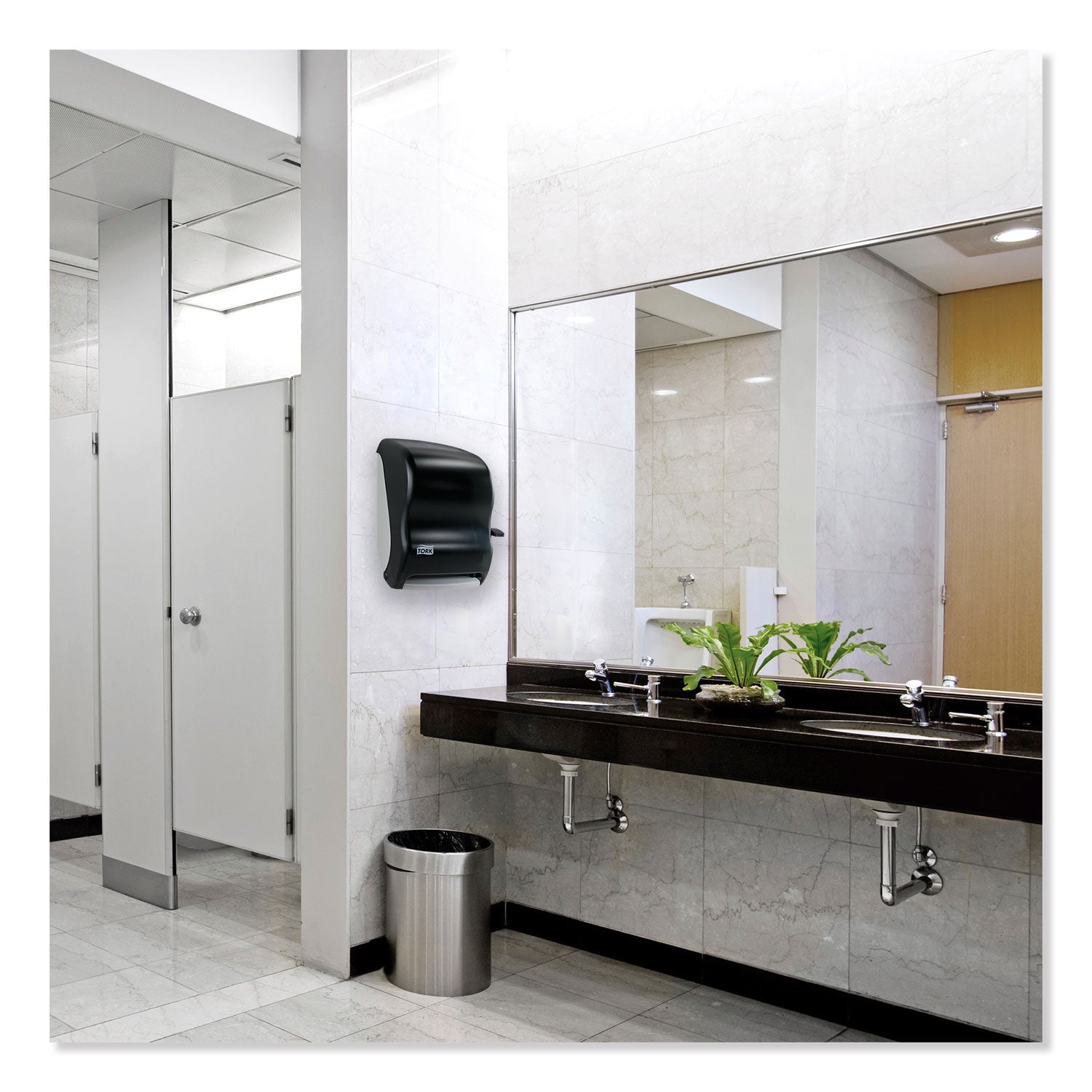 Hand Towel Roll Dispenser, 12.94 x 9.25 x 15.5, Smoke