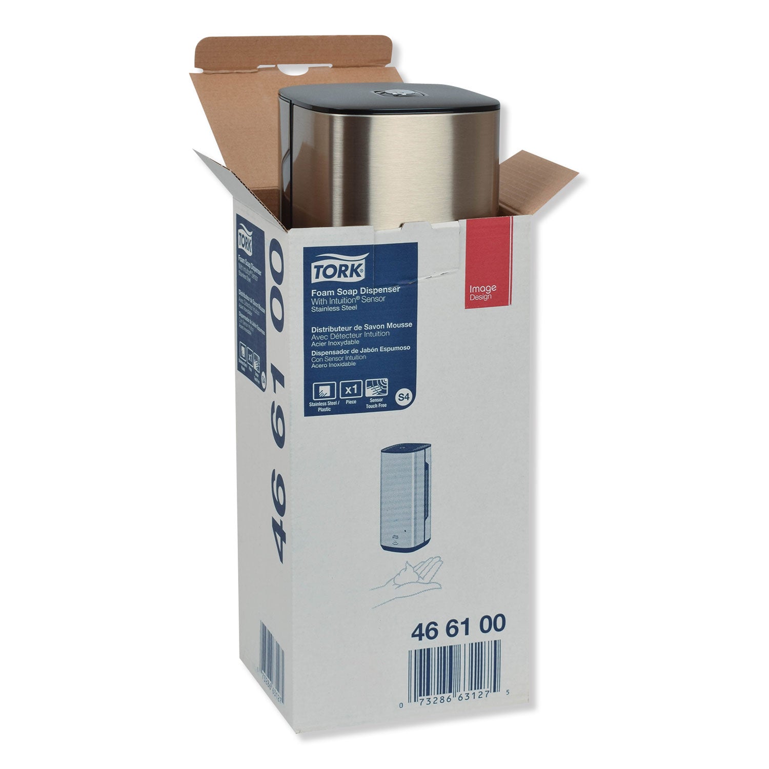 Image Design Foam Skincare Automatic Dispenser with Intuition Sensor, 1 L, 4.5 x 5.12 x 10.62, Stainless Steel