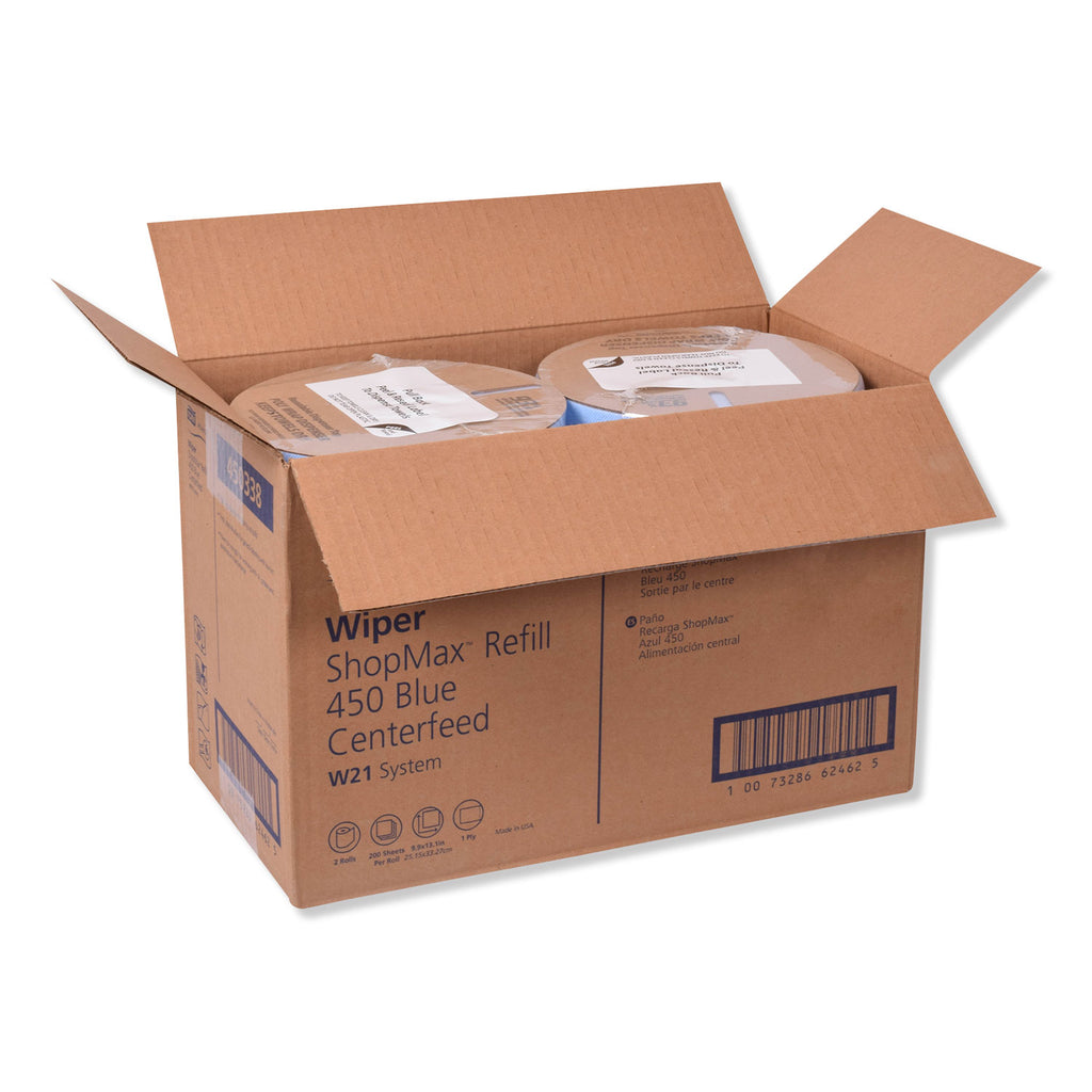 advanced-shopmax-wiper-450-centerfeed-refill-99-x-131-blue-200-roll-2-rolls-carton_trk450338 - 3