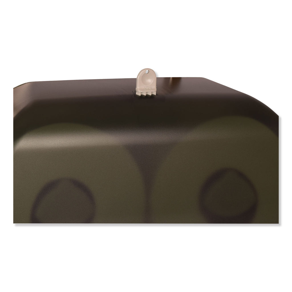 Twin Jumbo Roll Bath Tissue Dispenser, 19.29 x 5.51 x 11.83, Smoke/Gray