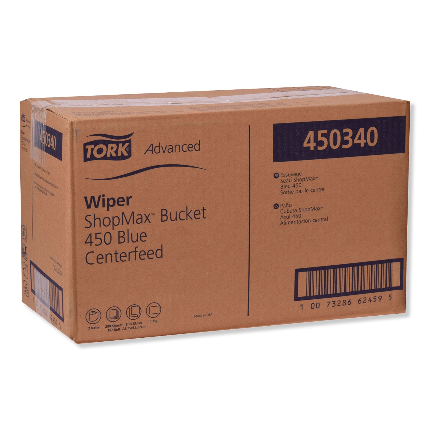 advanced-shopmax-wiper-450-85-x-10-blue-200-bucket-2-buckets-carton_trk450340 - 2