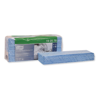 Low-Lint Cleaning Cloth, 1-Ply, 15.4 x 12.8, Unscented, Blue, 80/Bag, 5 Bags/Carton