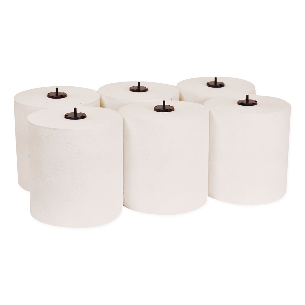 Premium Soft Matic Hand Towel Roll, 2-Ply, 7.7 x 575 ft, White, 704/Roll, 6 Rolls/Carton