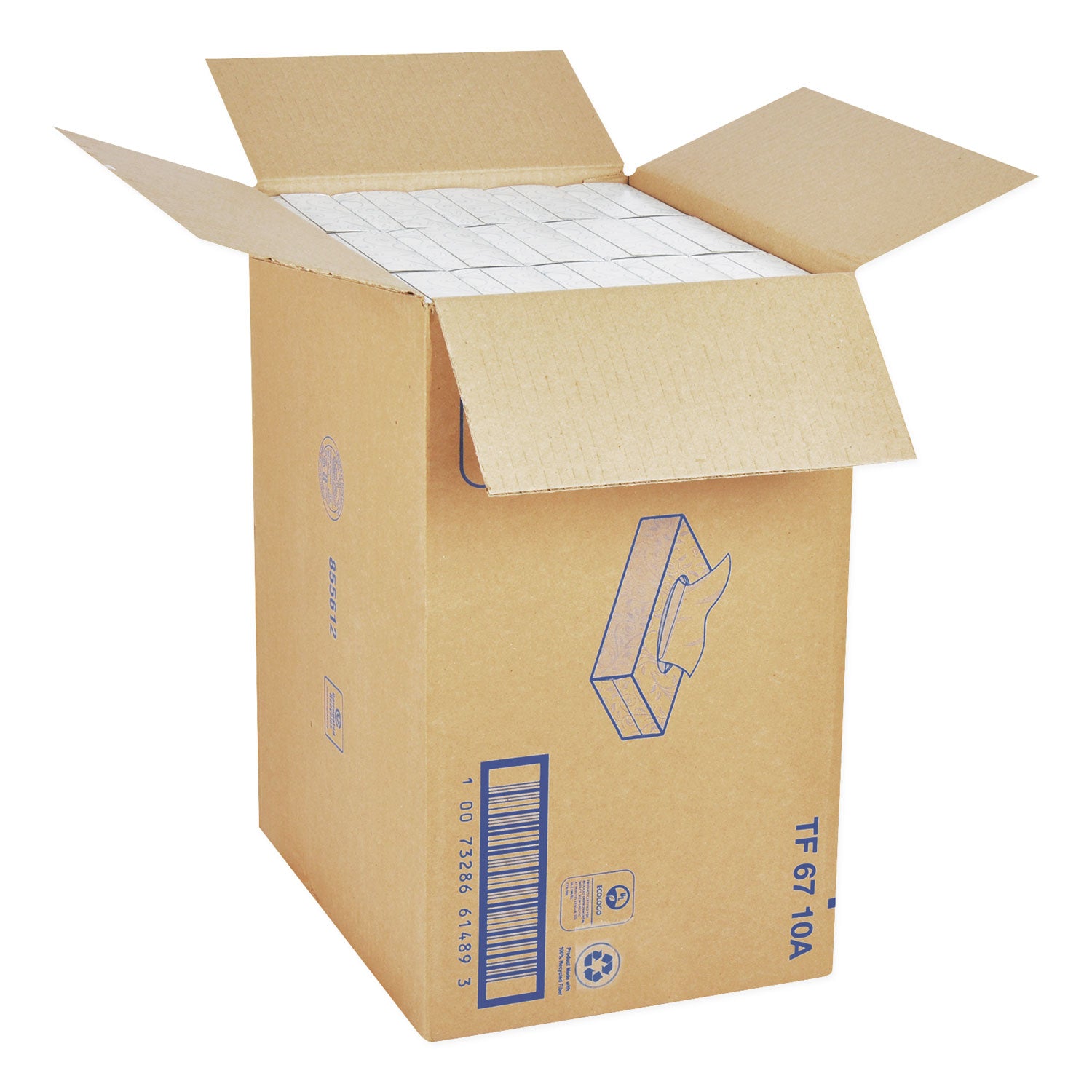 Universal Facial Tissue, 2-Ply, White, 100 Sheets/Box, 30 Boxes/Carton