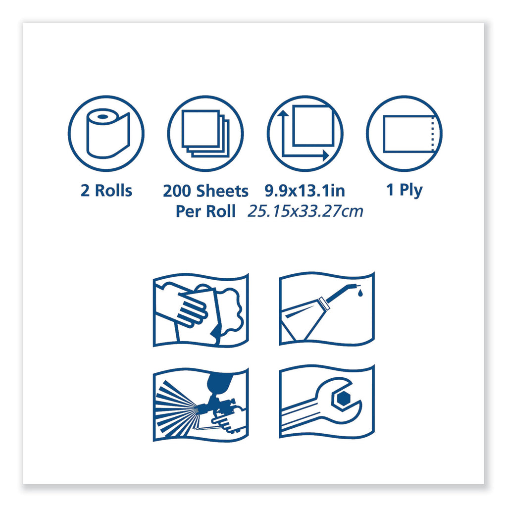 Advanced ShopMax Wiper 450, 8.5 x 10, Blue, 200/Bucket, 2 Buckets/Carton