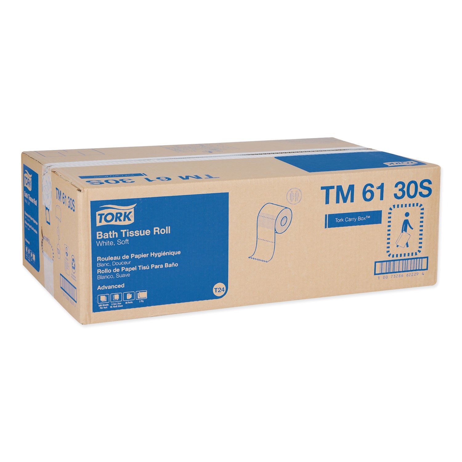 advanced-bath-tissue-septic-safe-2-ply-white-500-sheets-roll-48-rolls-carton_trktm6130s - 2