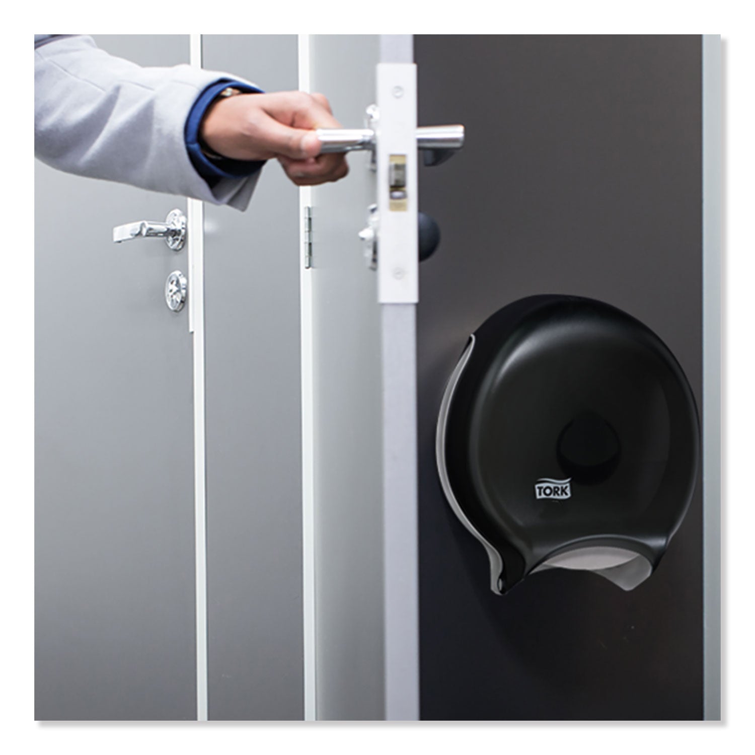 Jumbo Bath Tissue Dispenser, 10.63 x 5.75 x 12, Smoke