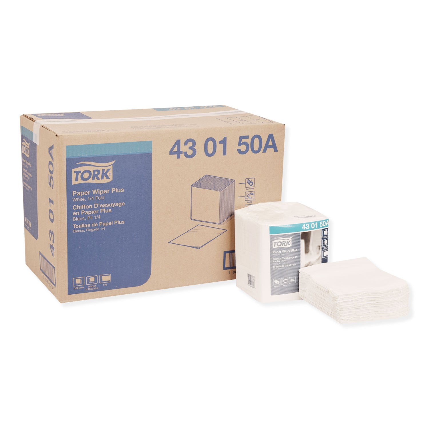 paper-wiper-plus-125-x-13-white-1-4-fold-90-pack-12-packs-carton_trk430150a - 1