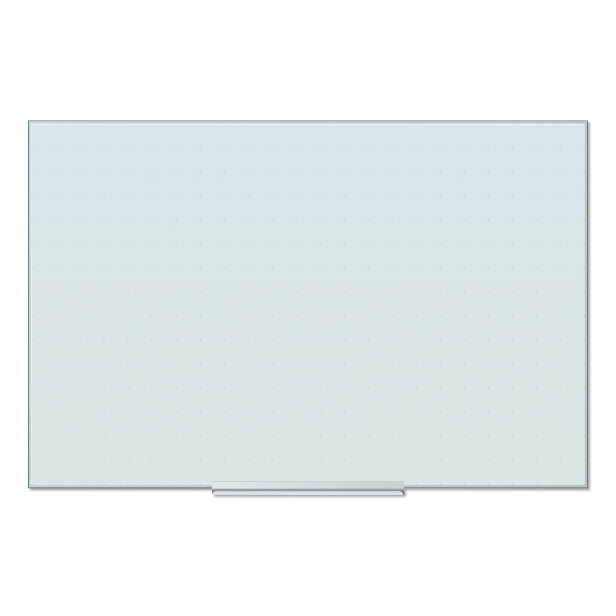 Floating Glass Ghost Grid Dry Erase Board, 35 x 23, White