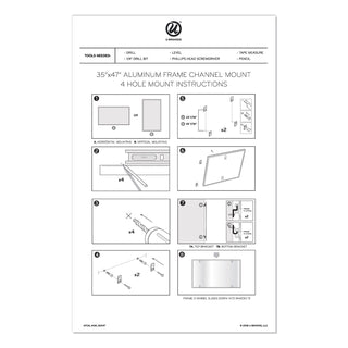 PINIT Magnetic Dry Erase Board, 47 x 35, White