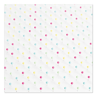 Map Push Pins, Plastic, Assorted, 0.5", 300/Pack