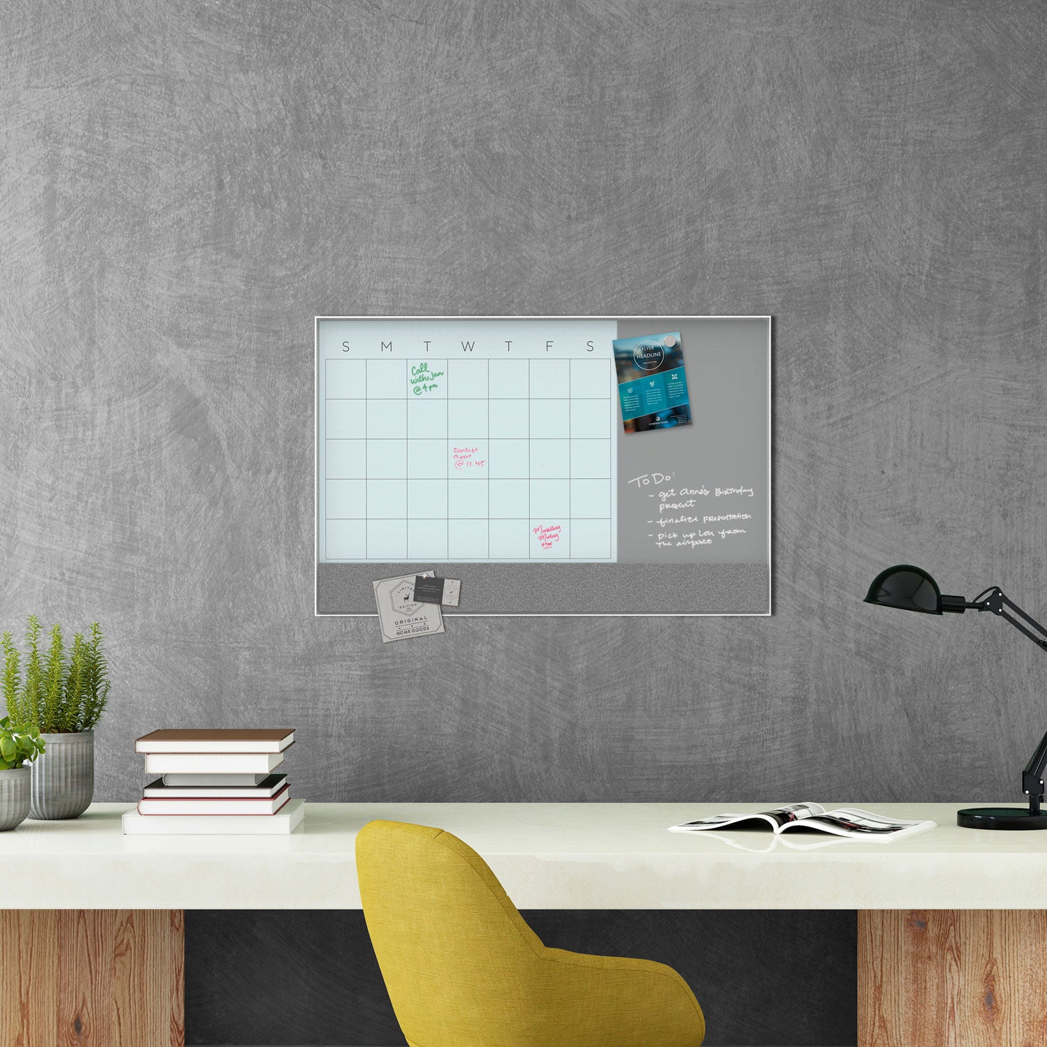 3n1-magnetic-glass-dry-erase-combo-board-35-x-23-month-view-gray-white-surface-white-aluminum-frame_ubr3197u0001 - 2
