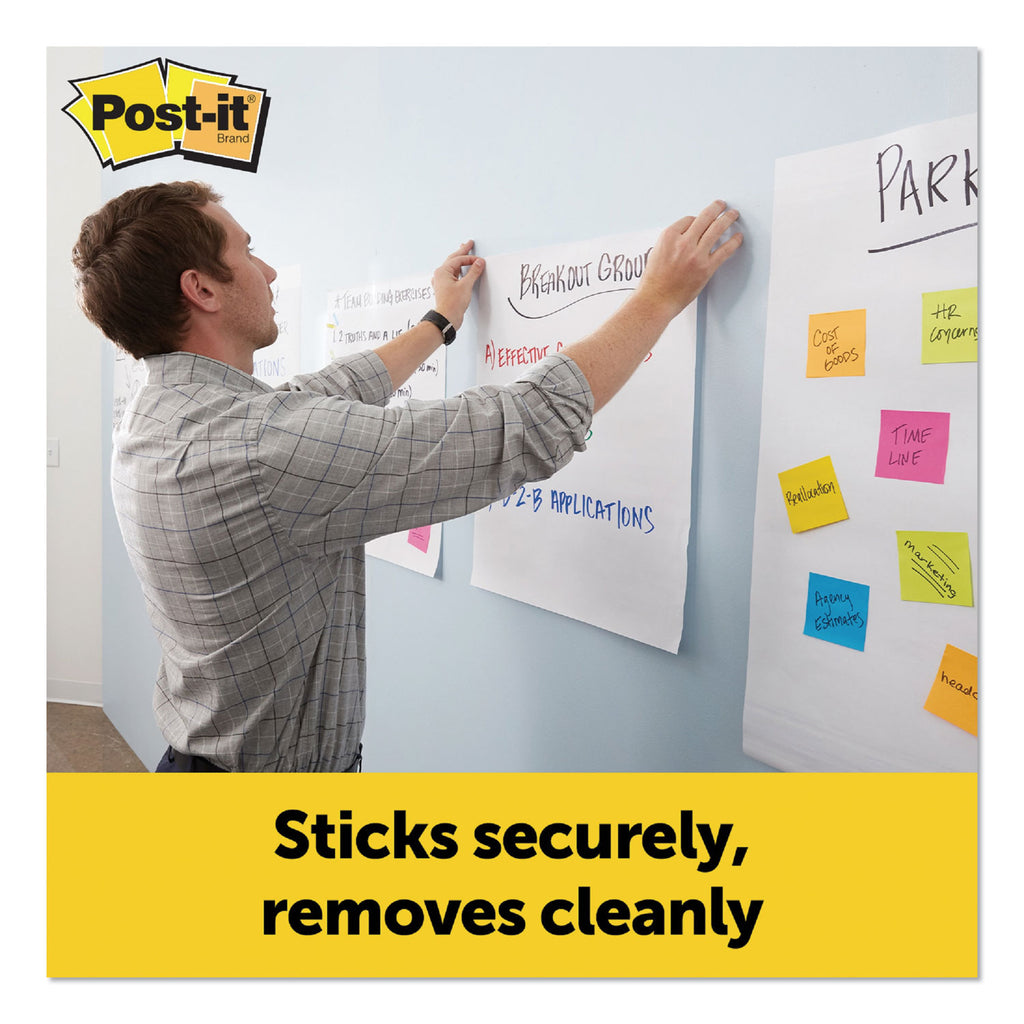 Post-it Post it Super Sticky Mini Easel Pad - 1 Subject(s) - 20 Sheets - Stapled - Portable, Self-stick, Bleed Resistant, Sturdy Back, Built-in Carry Handle - 2 / Pack