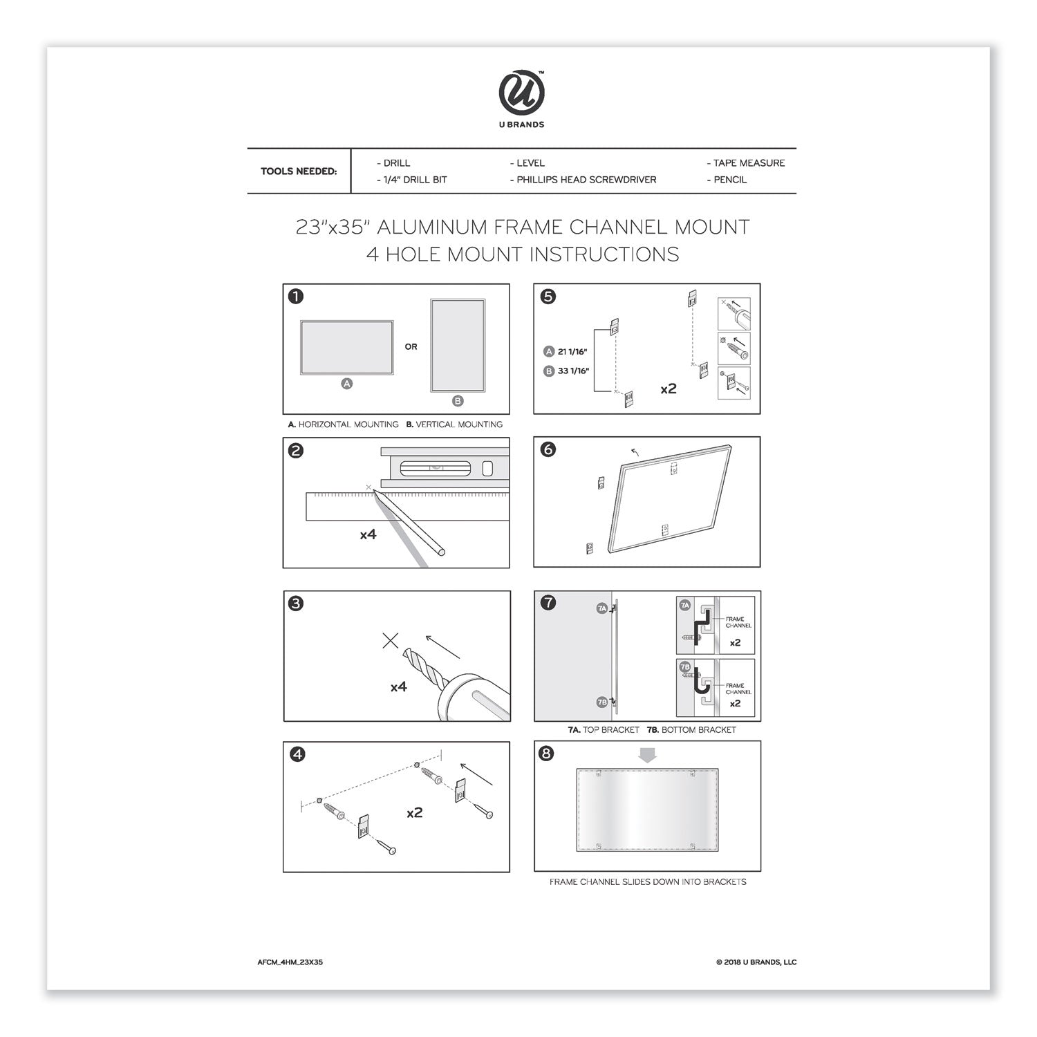 PINIT Magnetic Dry Erase Undated One Month Calendar, 35 x 23, White - 6