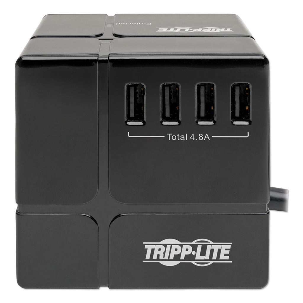 power-cube-surge-protector-3-ac-outlets-6-usb-a-ports-6-ft-cord-540-j-black_trptlp366cubeus - 2