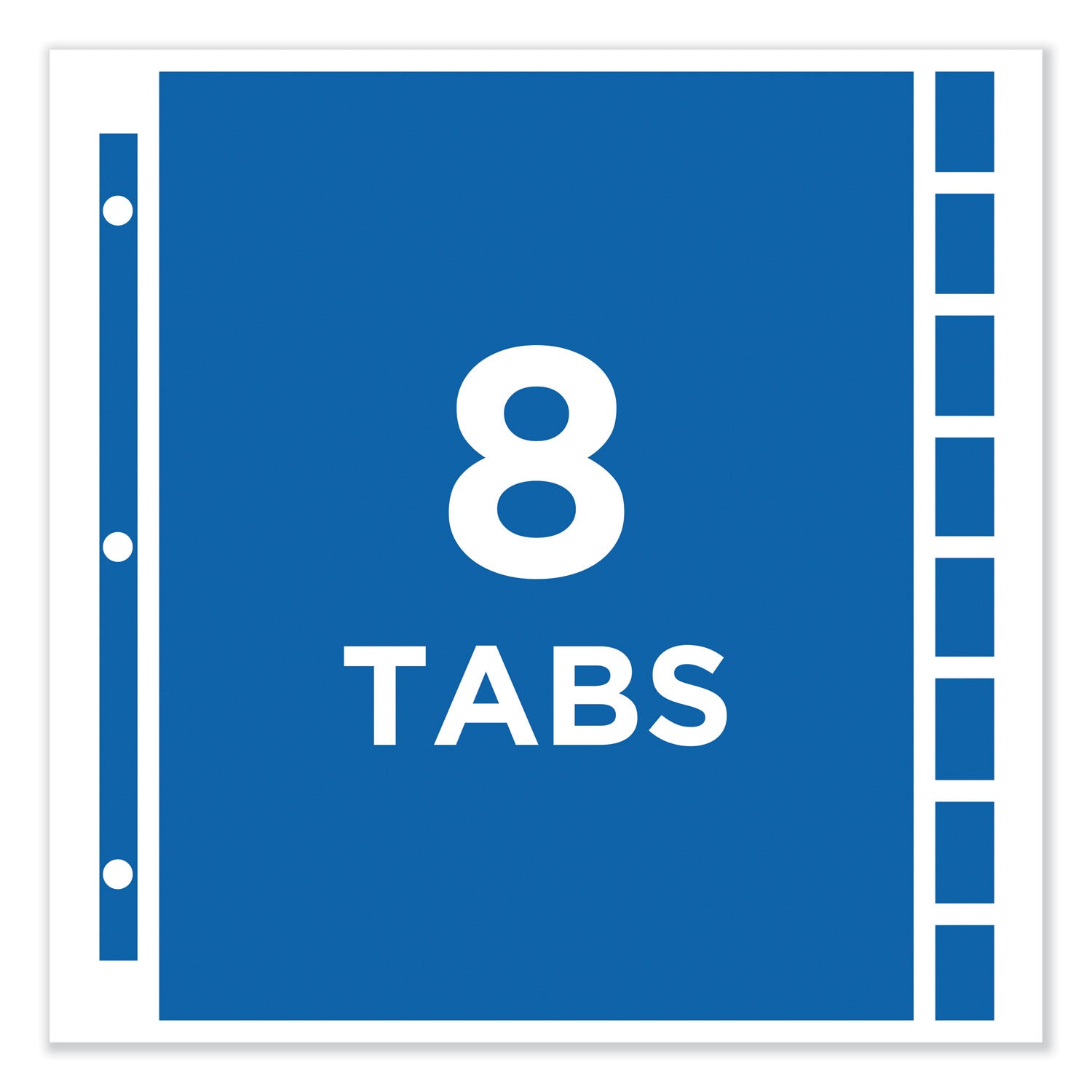 Protect 'n Tab Top-Load Clear Sheet Protectors w/Eight Tabs, Letter - 