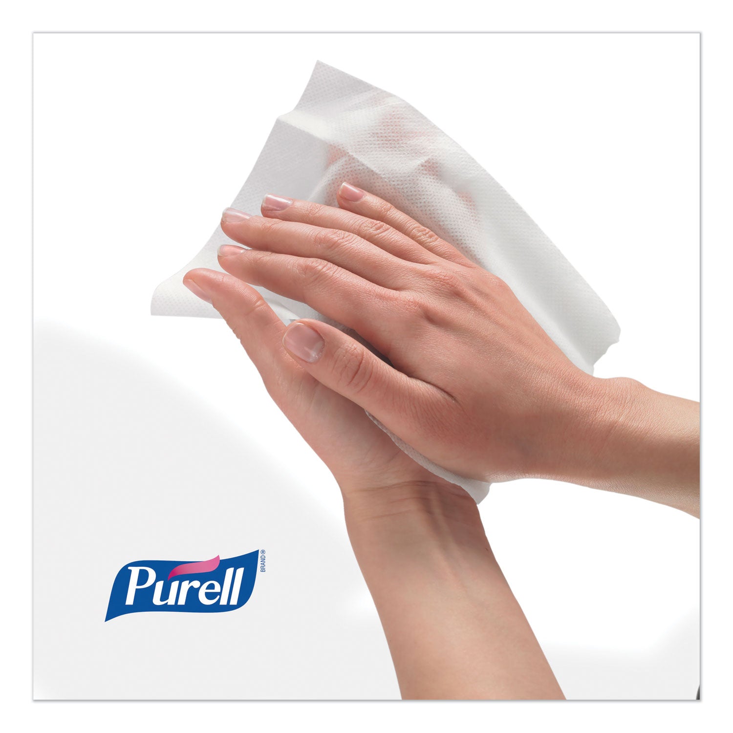 Hand Sanitizing Wipes, 6 x 8, Fresh Citrus Scent, White, 1,200/Refill Pouch, 2 Refills/Carton - 
