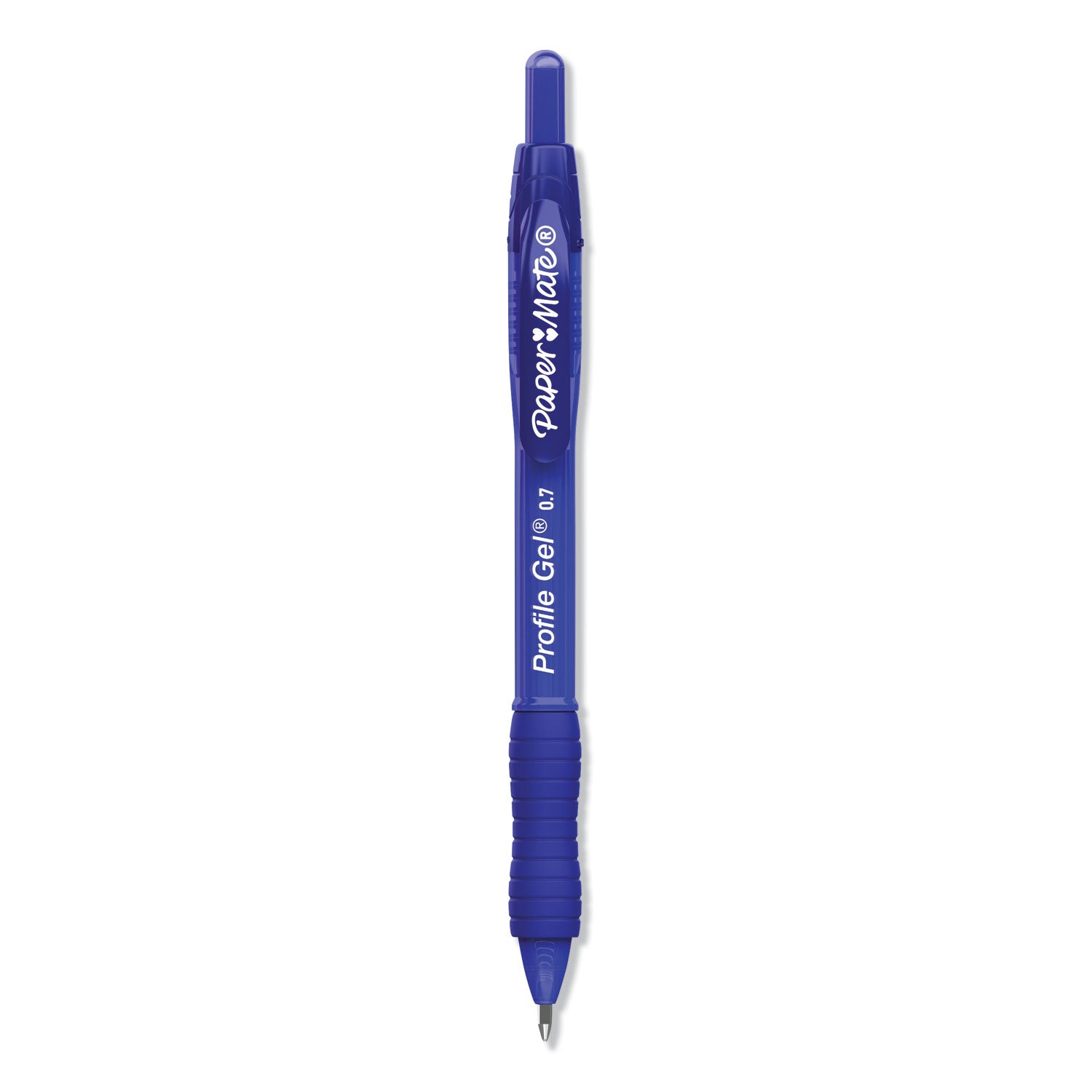 profile-gel-pen-retractable-medium-07-mm-blue-ink-translucent-blue-barrel-dozen_pap2095472 - 1