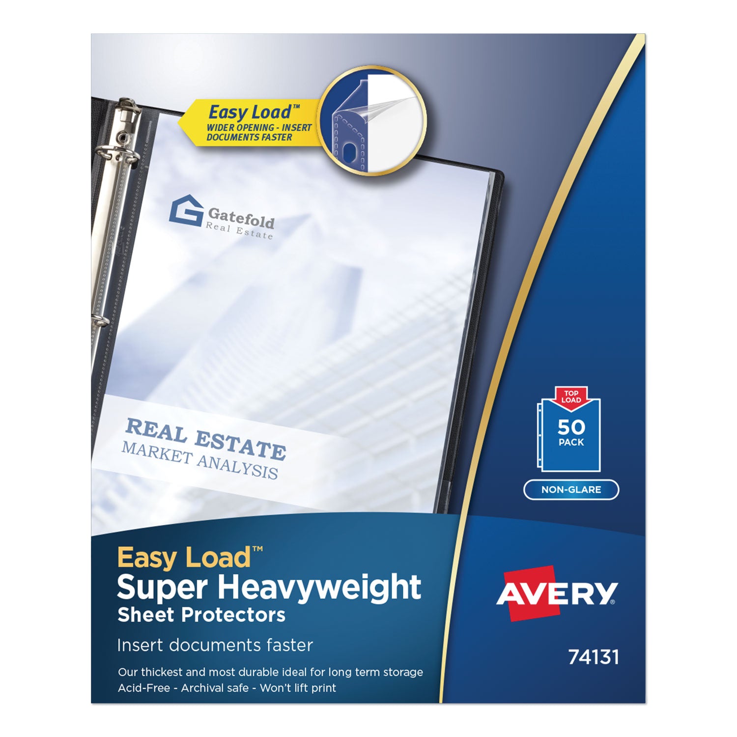 top-load-poly-sheet-protectors-super-heavy-gauge-letter-nonglare-50-box_ave74131 - 1