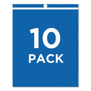 Job Ticket Holders, Heavy Gauge Vinyl, 9 x 12, Clear, 10/Pack - 
