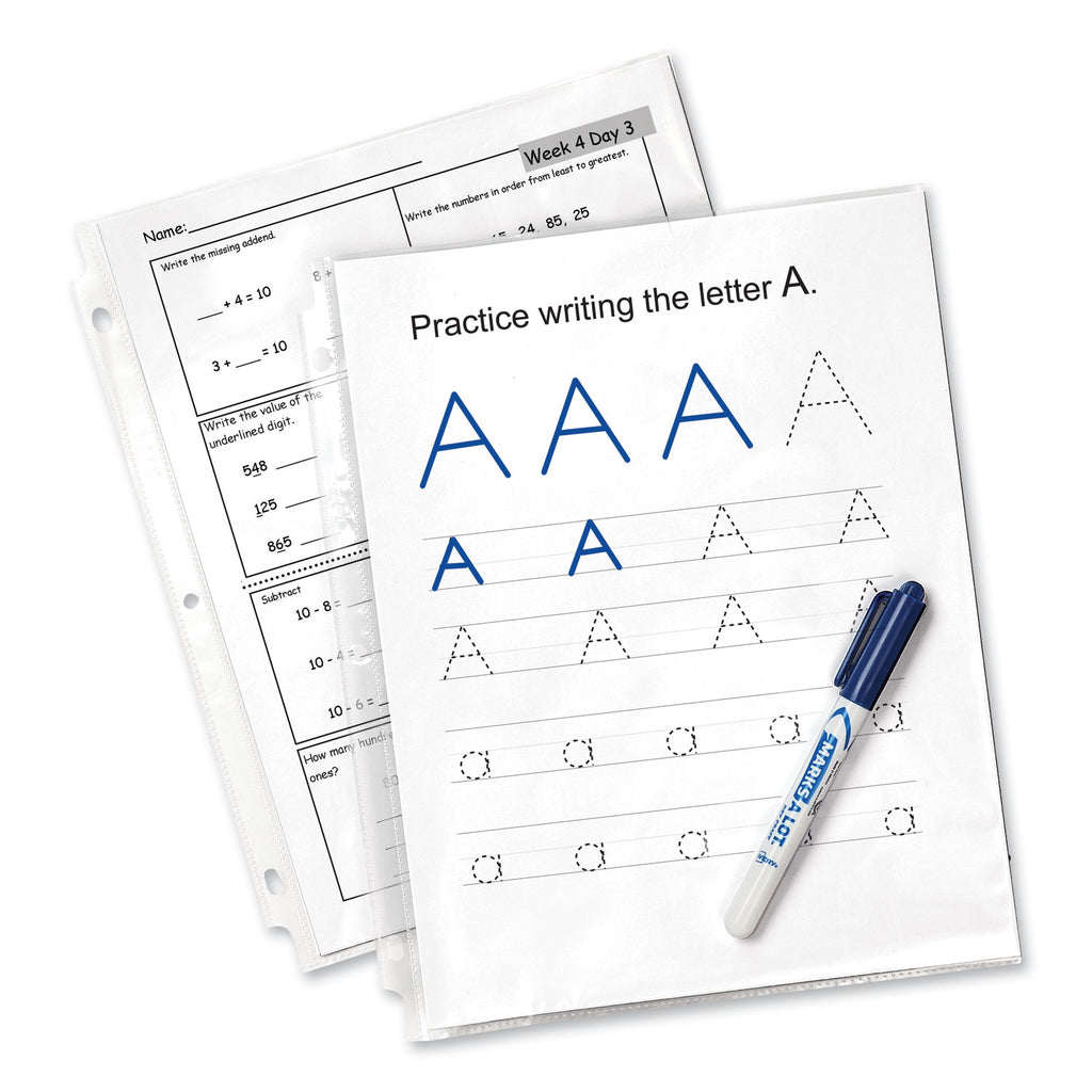 Top-Load Sheet Protector, Economy Gauge, Letter, Clear, 100/Box - 