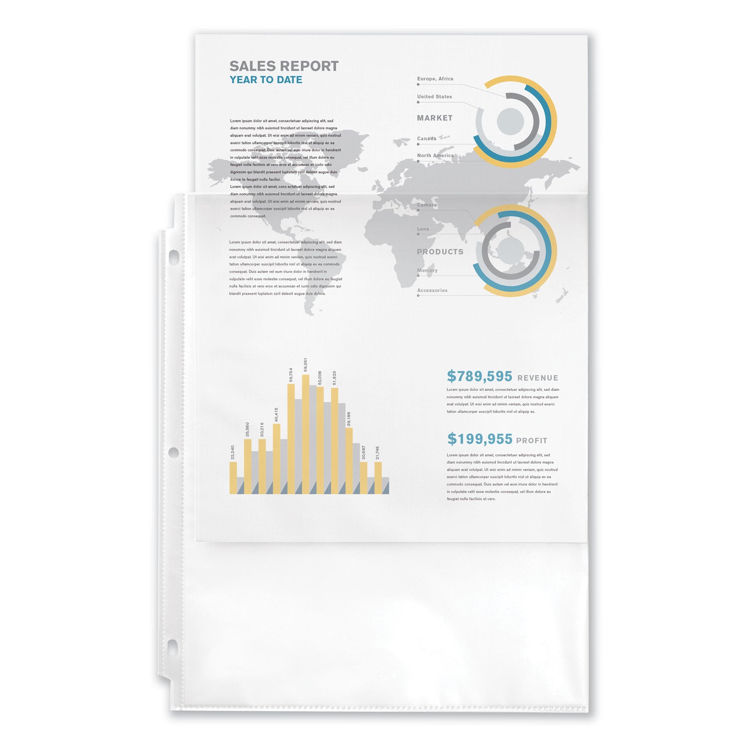 top-load-recycled-polypropylene-sheet-protector-semi-clear-100-box_ave75537 - 3