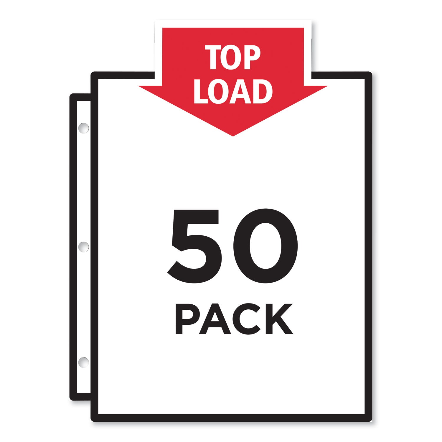 top-load-sheet-protector-economy-gauge-letter-clear-50-box_ave74090 - 5