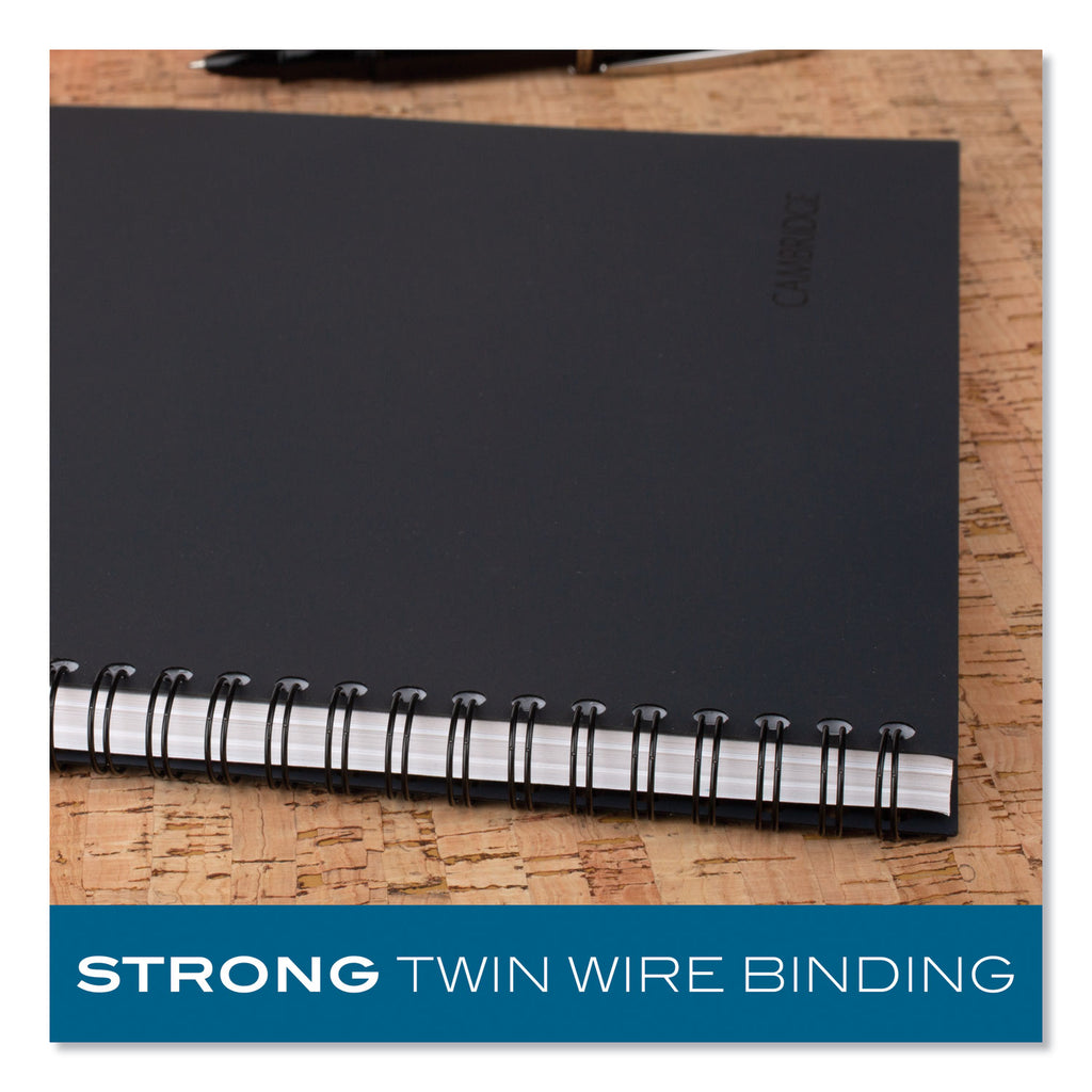 Wirebound Guided Action Planner Notebook, 1-Subject, Project-Management Format, Dark Gray Cover, (80) 9.5 x 7.5 Sheets