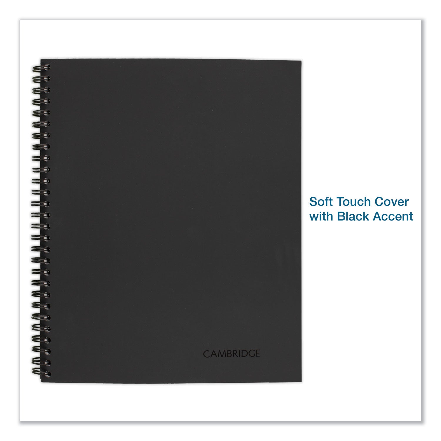 Wirebound Guided Action Planner Notebook, 1-Subject, Project-Management Format, Dark Gray Cover, (80) 11 x 8.5 Sheets - 