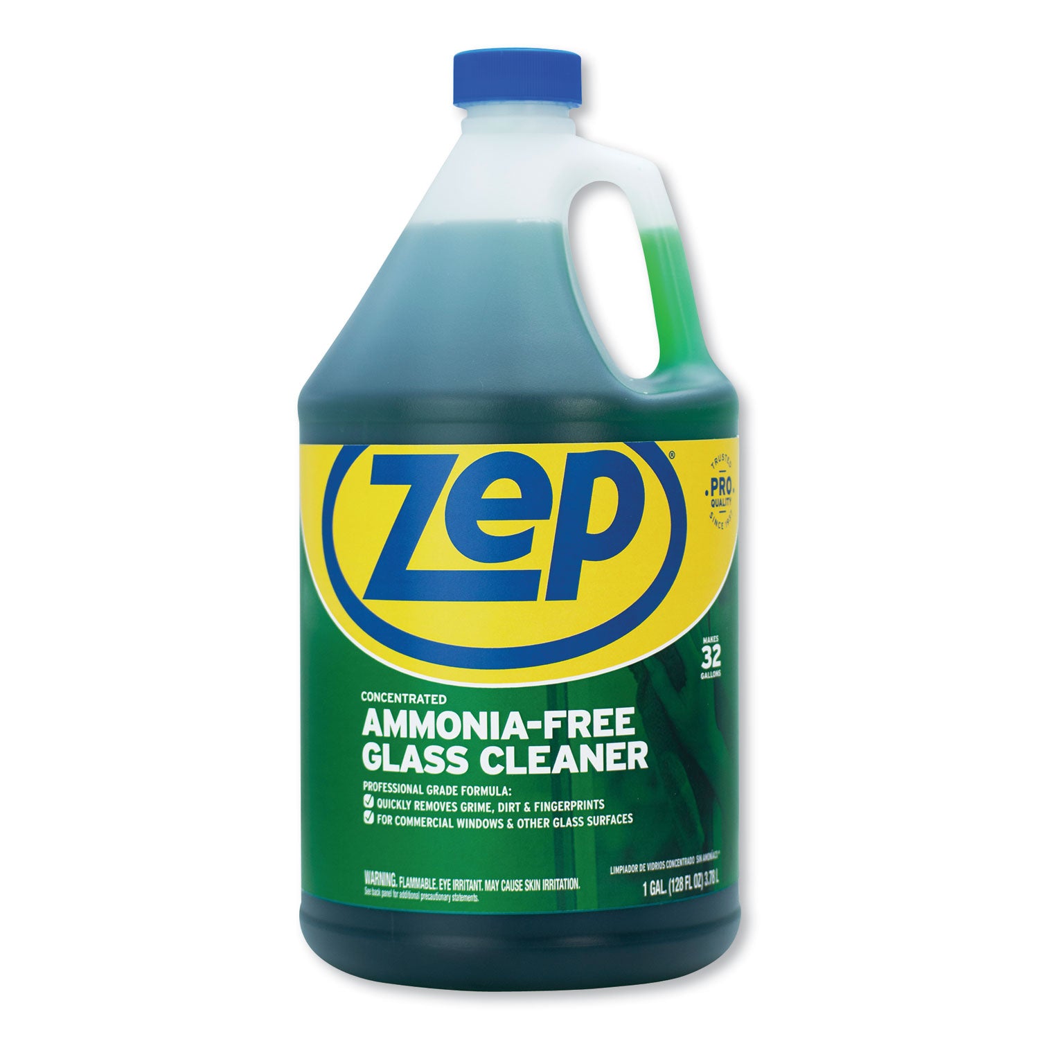 ammonia-free-glass-cleaner-pleasant-scent-1-gal-bottle-4-carton_zpezu1052128ct - 1
