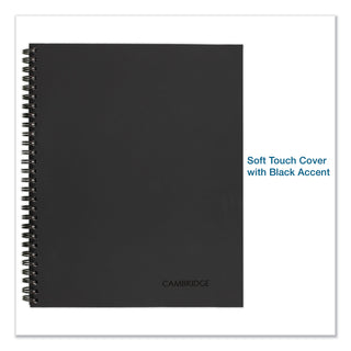 Wirebound Guided Meeting Notes Notebook, 1-Subject, Meeting-Minutes/Notes Format, Dark Gray Cover, (80) 11 x 8.25 Sheets