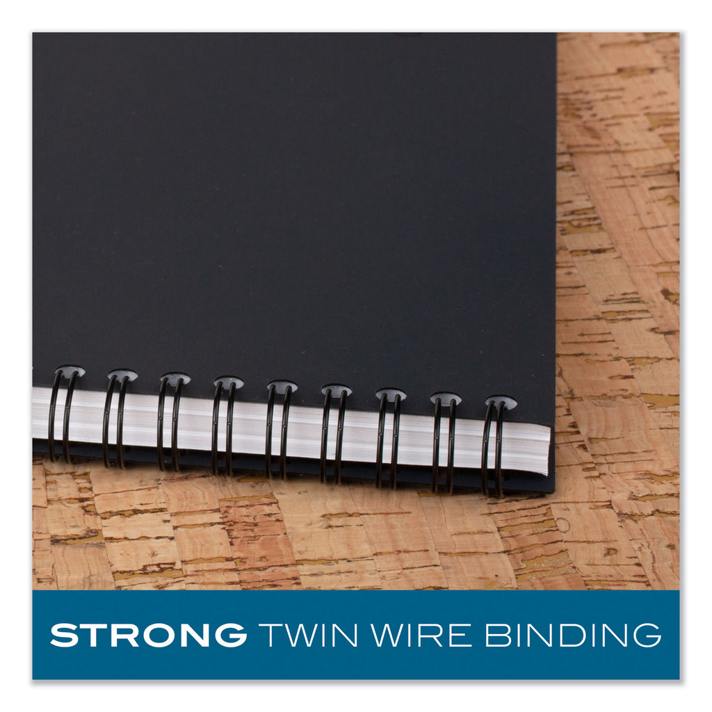 Wirebound Guided QuickNotes Notebook, 1-Subject, List-Management Format, Dark Gray Cover, (80) 8 x 5 Sheets